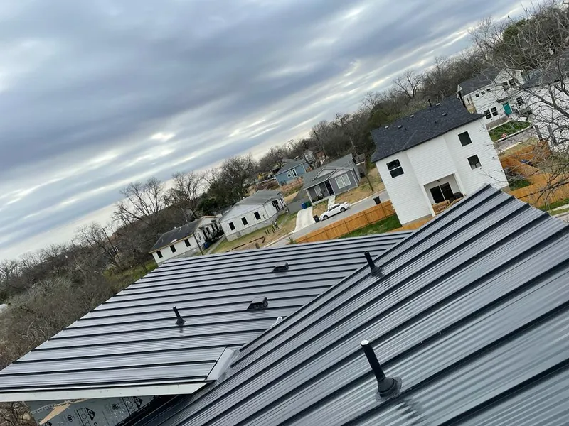 Standing seam metal roof panels with vents for Skylight Repair in Big Stone Gap